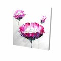 Fondo 16 x 16 in. Pink Wild Flowers-Print on Canvas FO2792585